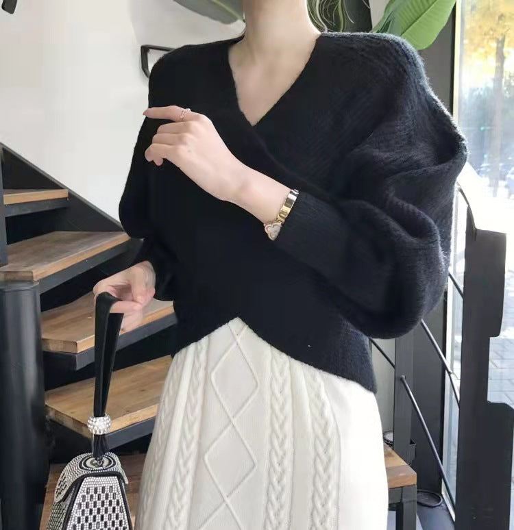 Véralune™ | Pull en tricot croisé chic