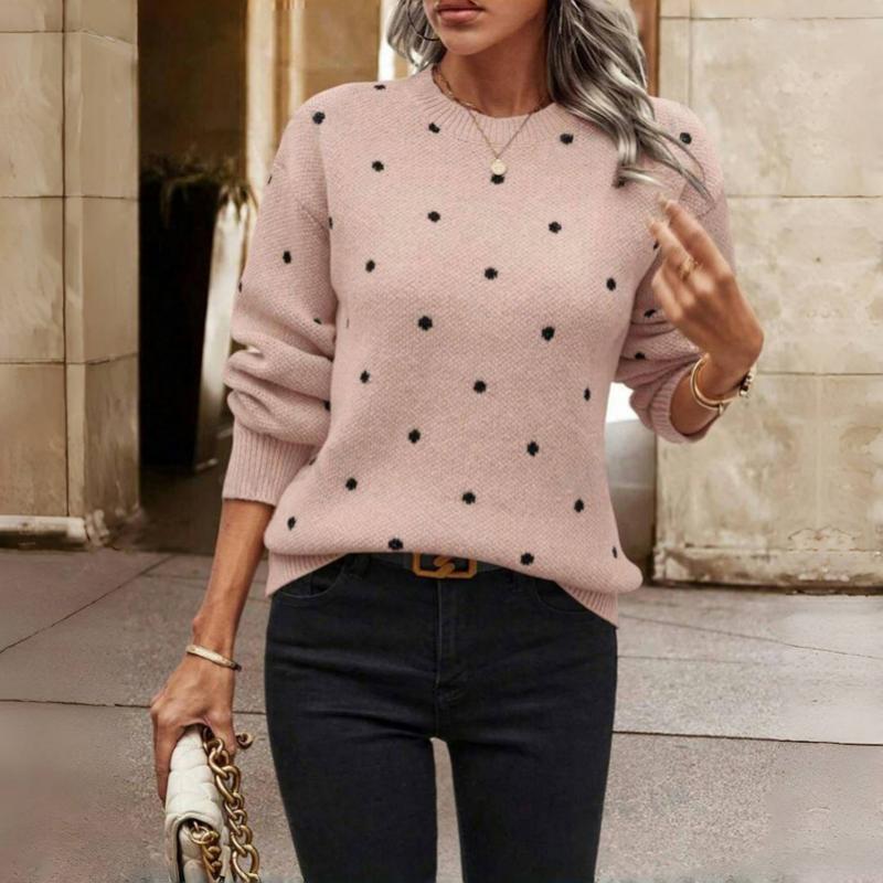 Véralune™ | Pull tricoté à pois