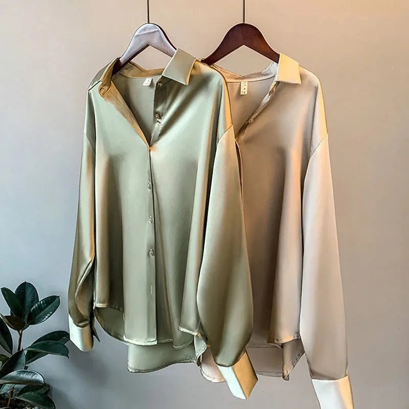 Véralune™ | Blouse en satin